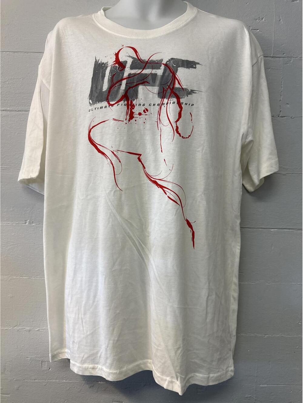 Y2K UFC Ultimate Fighting Championship logo white t-shirt XL
